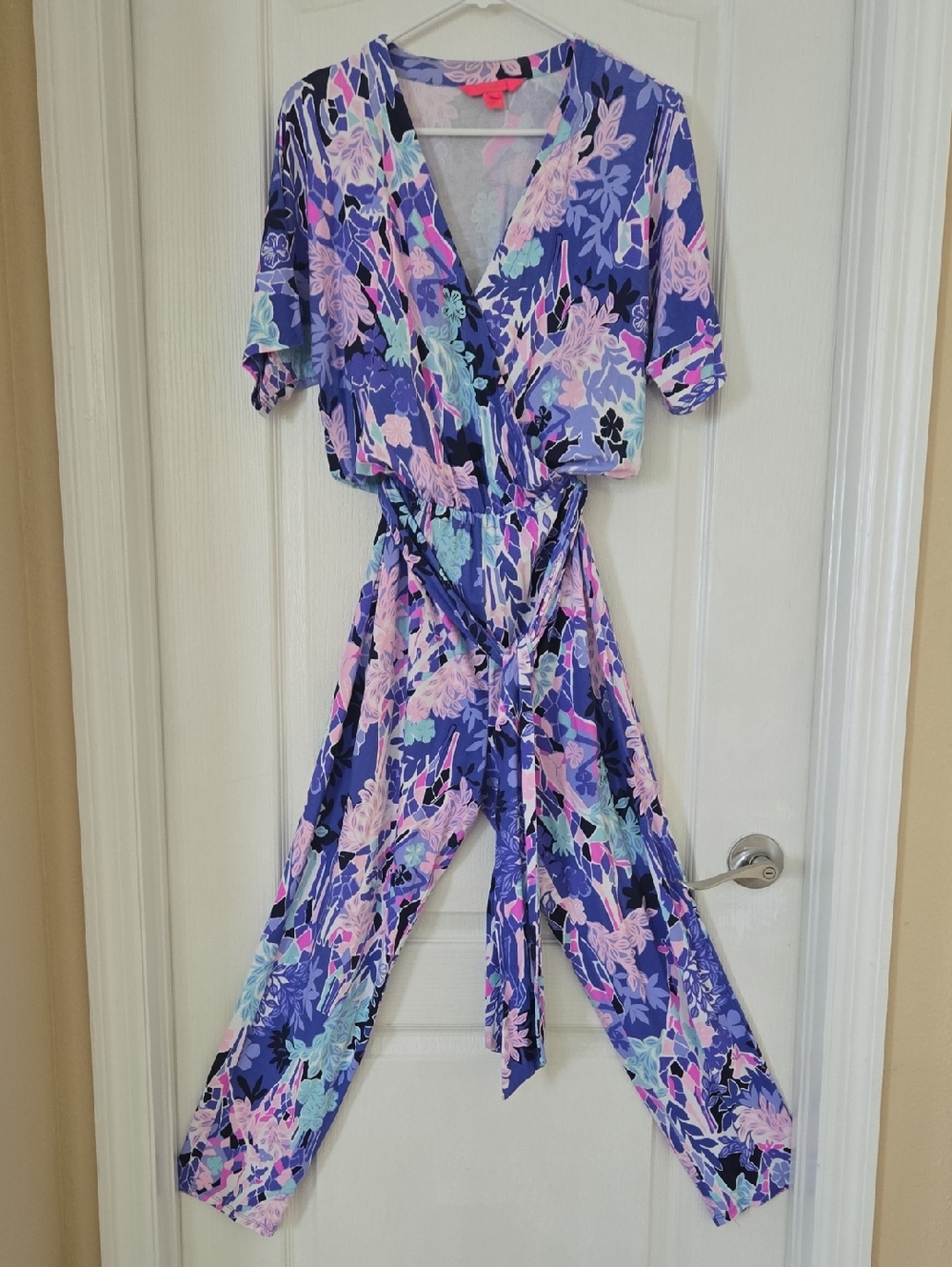 Lilly Pulitzer Purple Floral Jumpsuit